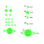 Figuras Luminosas 3D Fluorescentes Noche Dormitorio Hogar FIG006