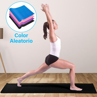 Mat Yoga Tapete Ejercicio Colchoneta Gimnasio Pilates 173 x 62 cm x 3 mm