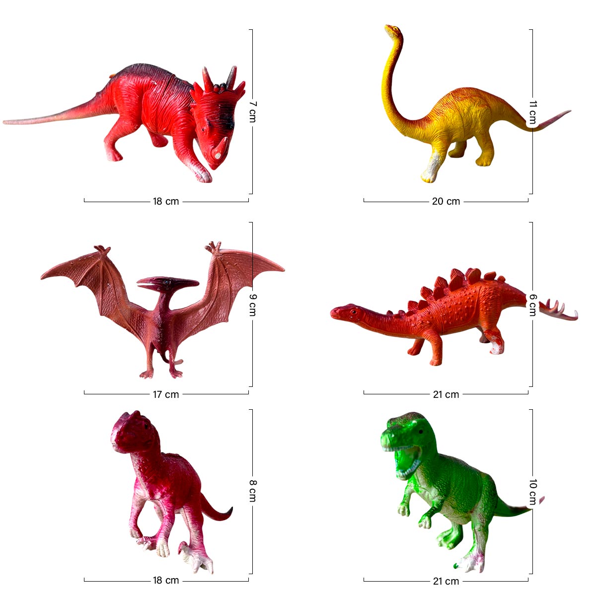 Dinosaurios de Juguete x6 Niños 2887-2