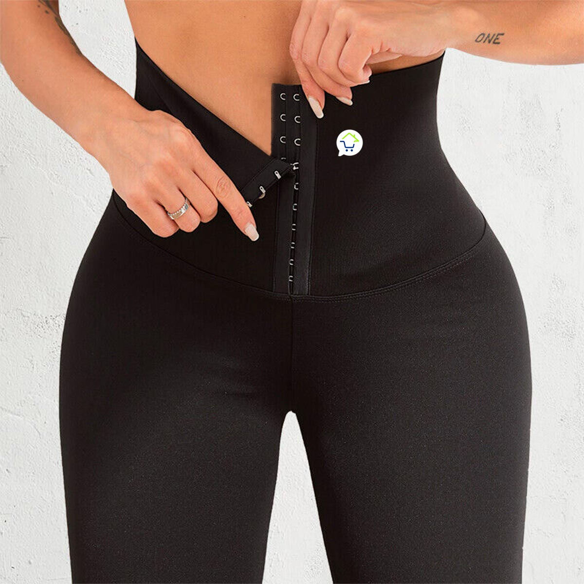 Pantalón Cinturilla Mujer Faja Broches Reductora 2UFP