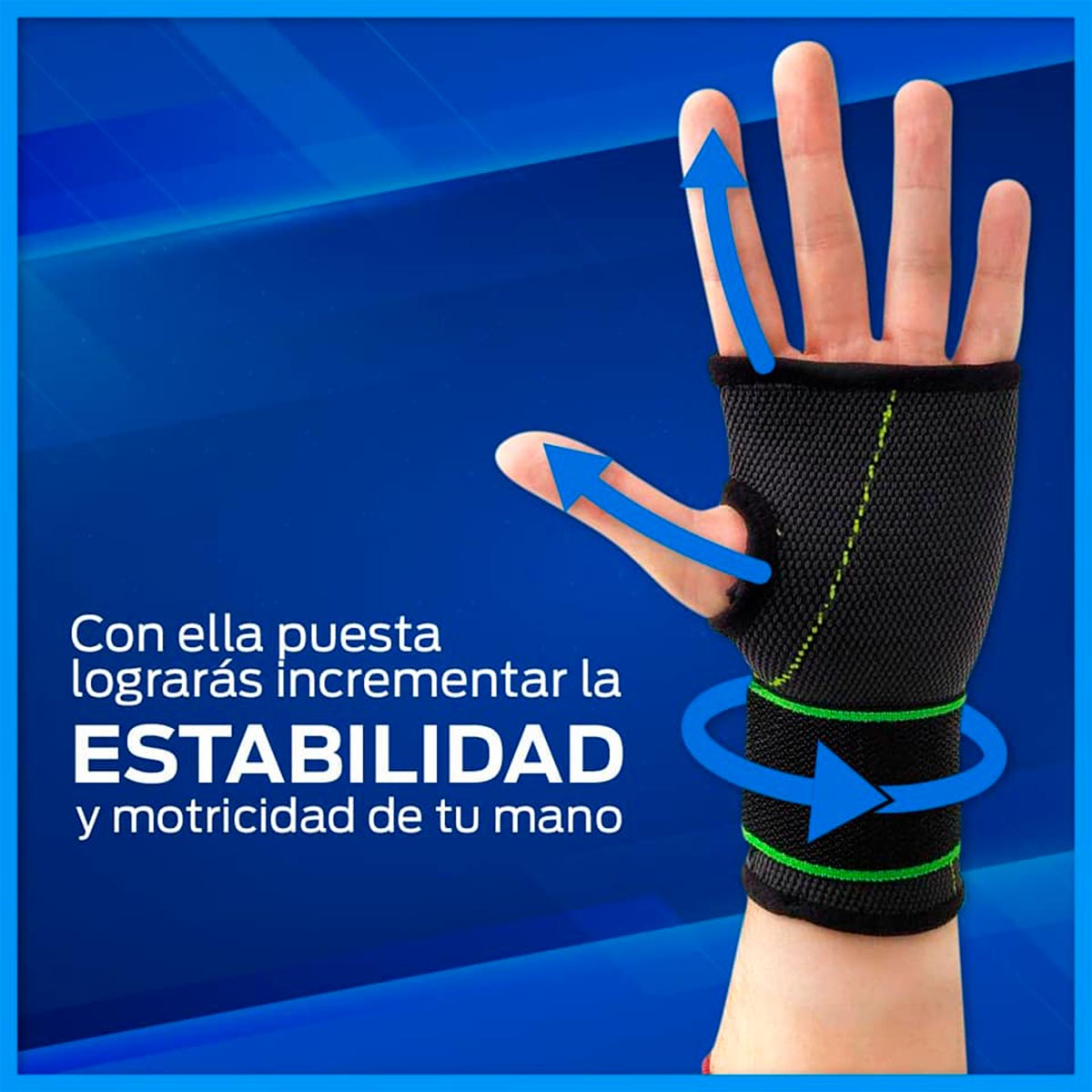 Muñequera Elástica Deportiva Palma De Mano Ejercicio Soporte YC 7711