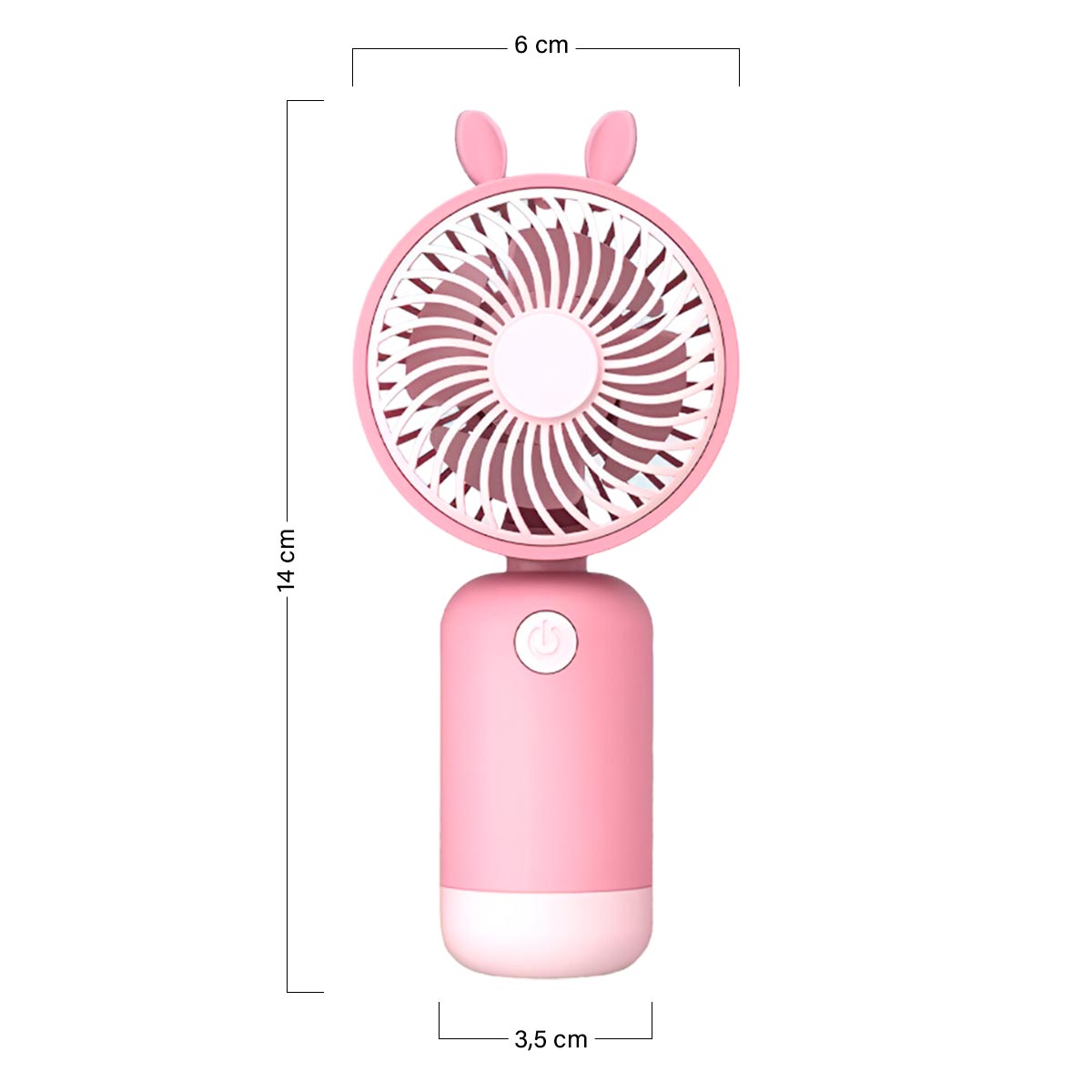 Mini Ventilador Recargable Portátil De Mano JL8823