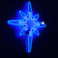 Estrella Luz Neón 8 Puntas Puerta Navidad Azul 2208xh