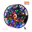 Luz Led Lineal 50 Metros 500 Led Carrete Luces Navidad Cable Verde 150