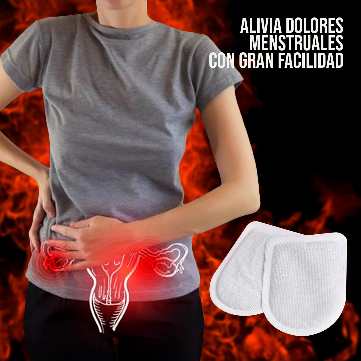 Parches Calientes x6 Para Dolores Musculares y Menstruales 0177