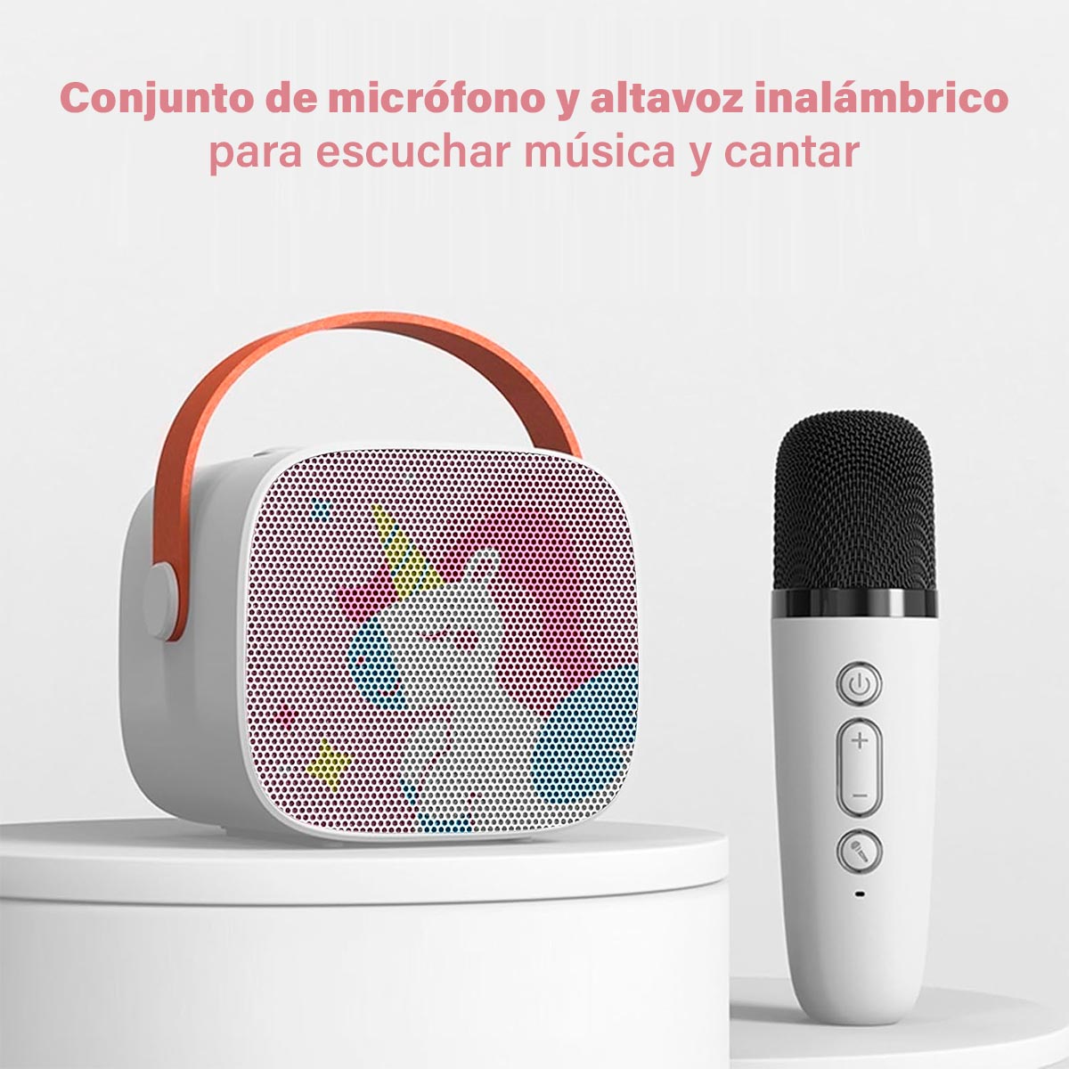 Kit De Karaoke Parlante Mágico + Micrófono Inalámbricos Infantil K8