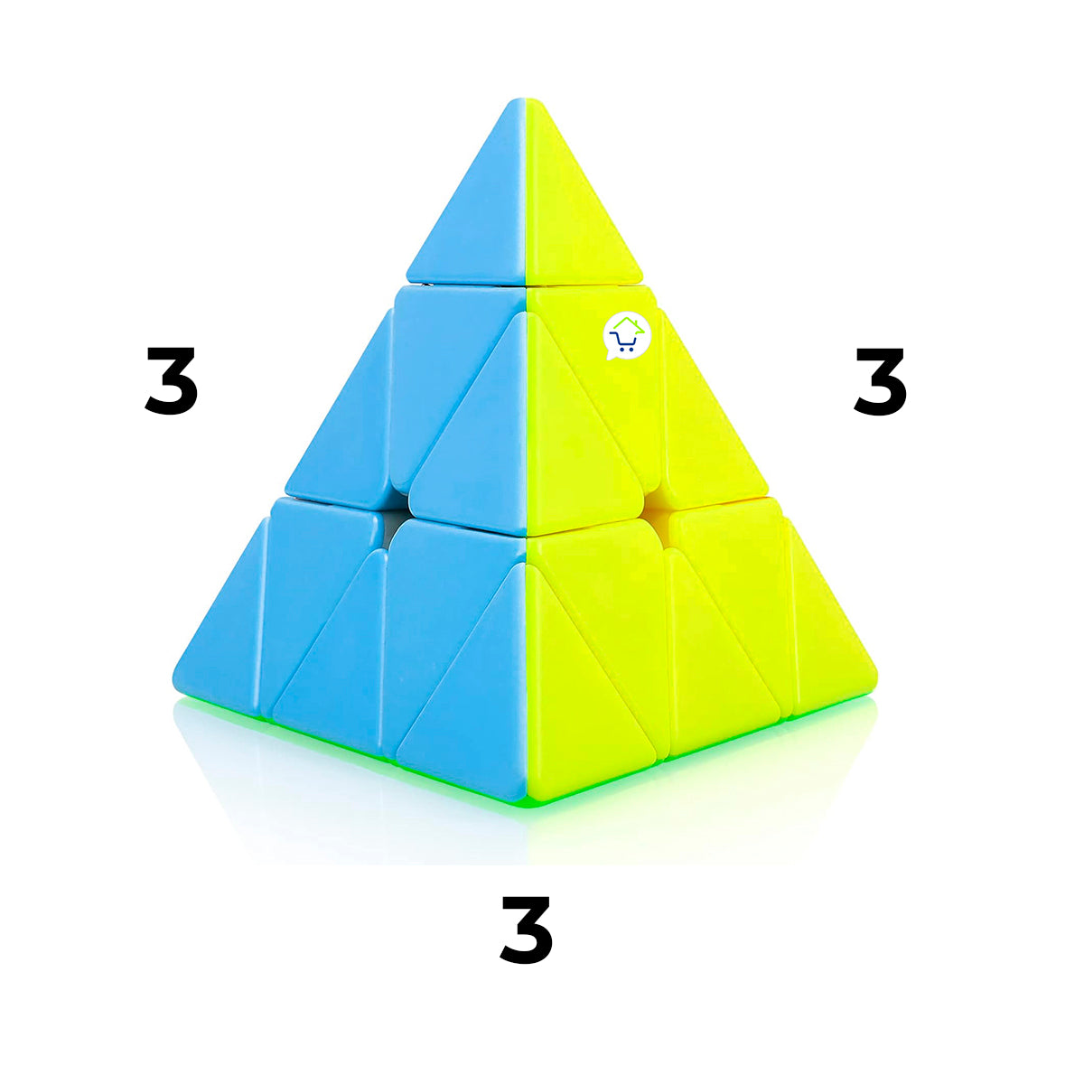 Cubo Rubik Piramide x3 Rompecabezas Mágico EQY871