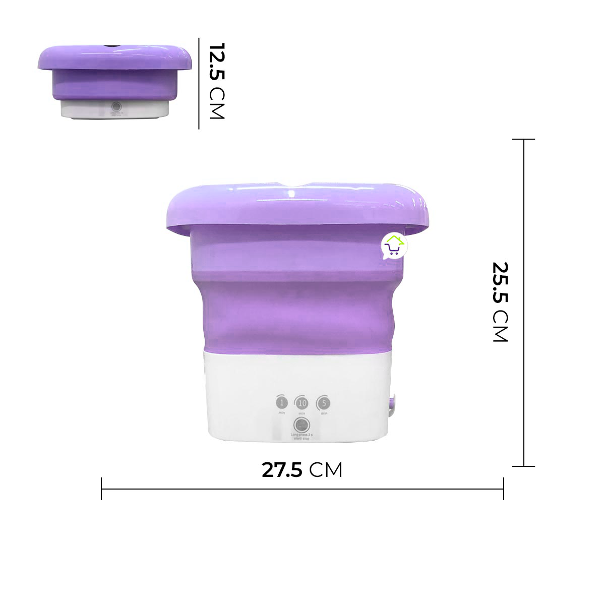 Mini Lavadora Automática Portátil Plegable Viajera CENC-031
