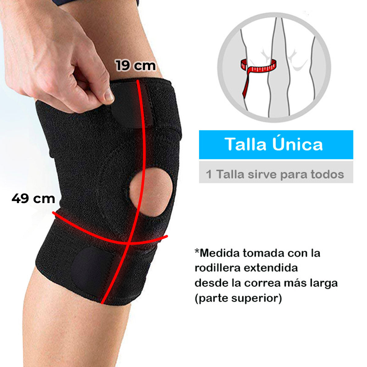 Rodillera Ortopédica Protección Rodilla Rotula Deportes 758