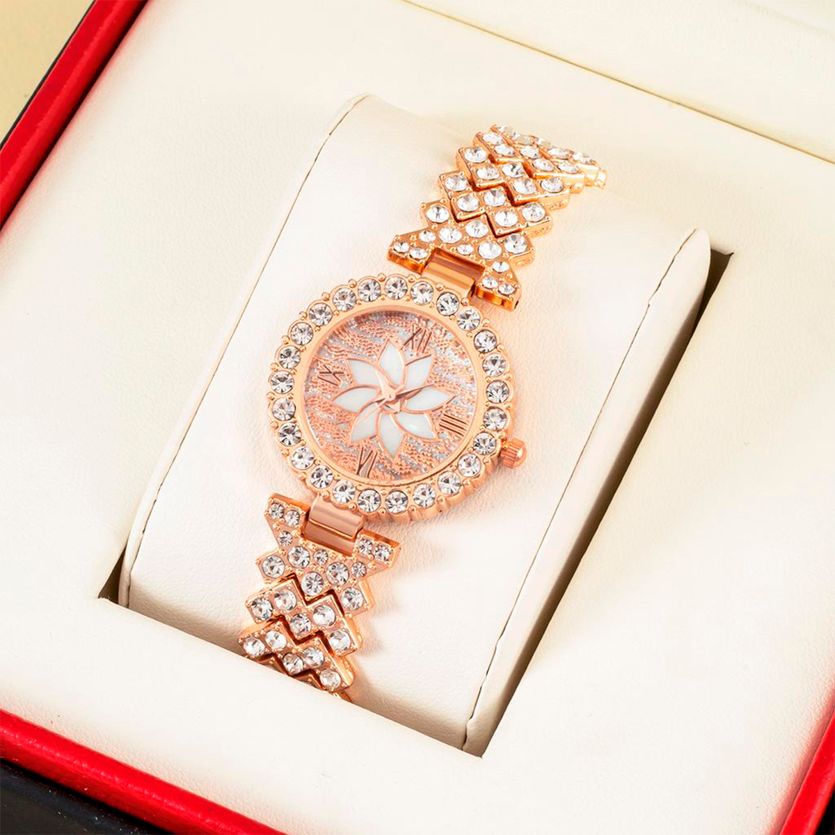 Set Relojes De Lujo 2 En 1 Diamantes Smartwatch + Reloj Analógico ZW10