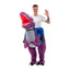 Disfraz De Dinosaurio Morado Inflable Montable Halloween Adulto DIMO