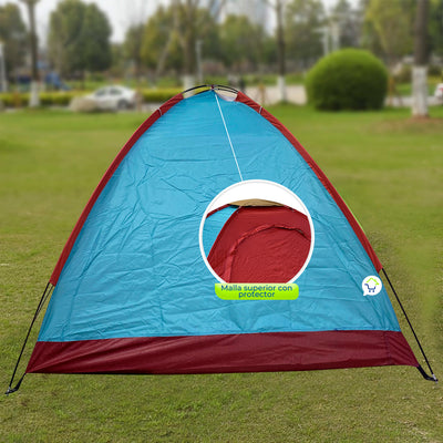 Carpa Camping Armable Semi Impermeable 3 Personas MJ-051