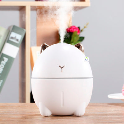 Mini Humidificador USB Luz LED Gato Difusor DDM1