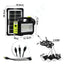 Kit Panel Solar Lámpara De Emergencia Bombillos Recargable Portátil Camping GD-205