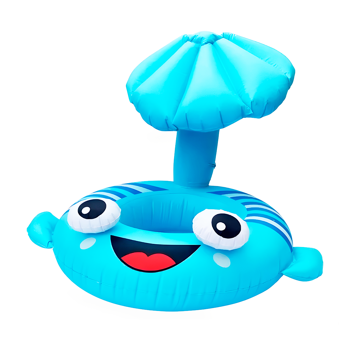 Flotador Pez Inflable Sombrilla Protectora Salvavidas Infantil Piscina MYT-87