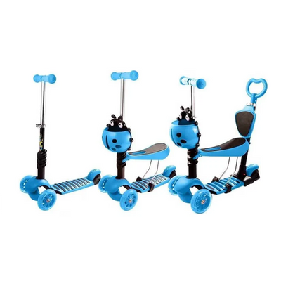 Monopatín Scooter Mariquita 3 En 1 Juguete Patineta Infantil N172