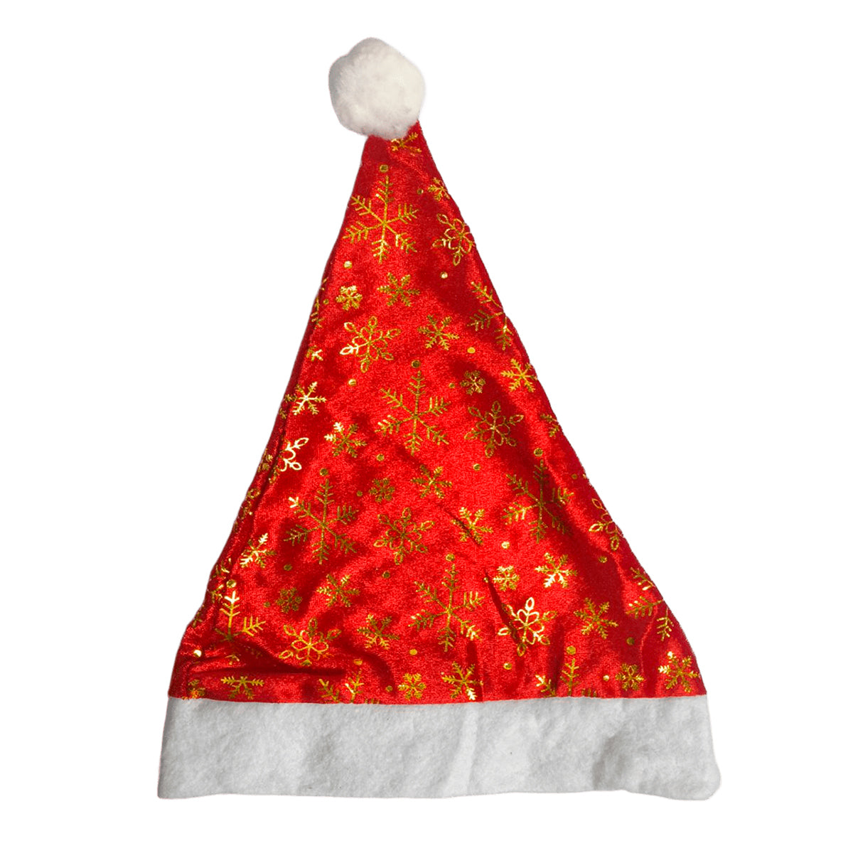 Gorro Navideño con Luces LED Estrellas Rojas GNEC001