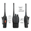 Kit x2 Walkie Talkie Radio Comunicador Recargable con Audífono BF-888S