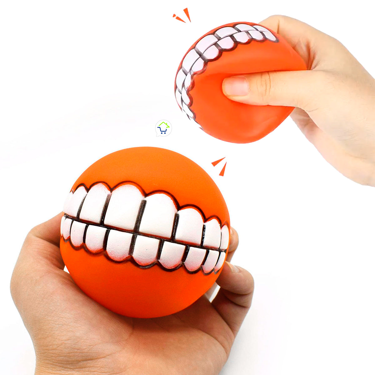 Pelotas Para Perros x3 Juguete Sonido Diseño Sonrisa X183