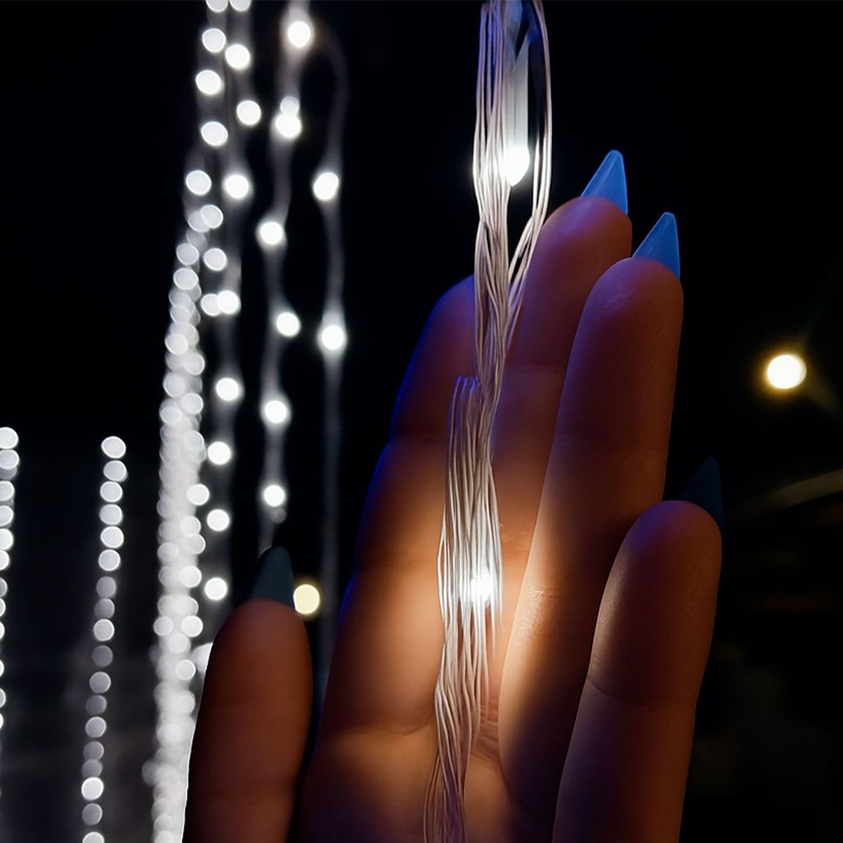 Luz Cascada 7x1.5 m Luces Navidad 288 LED Extensión Blanco SJ683-82