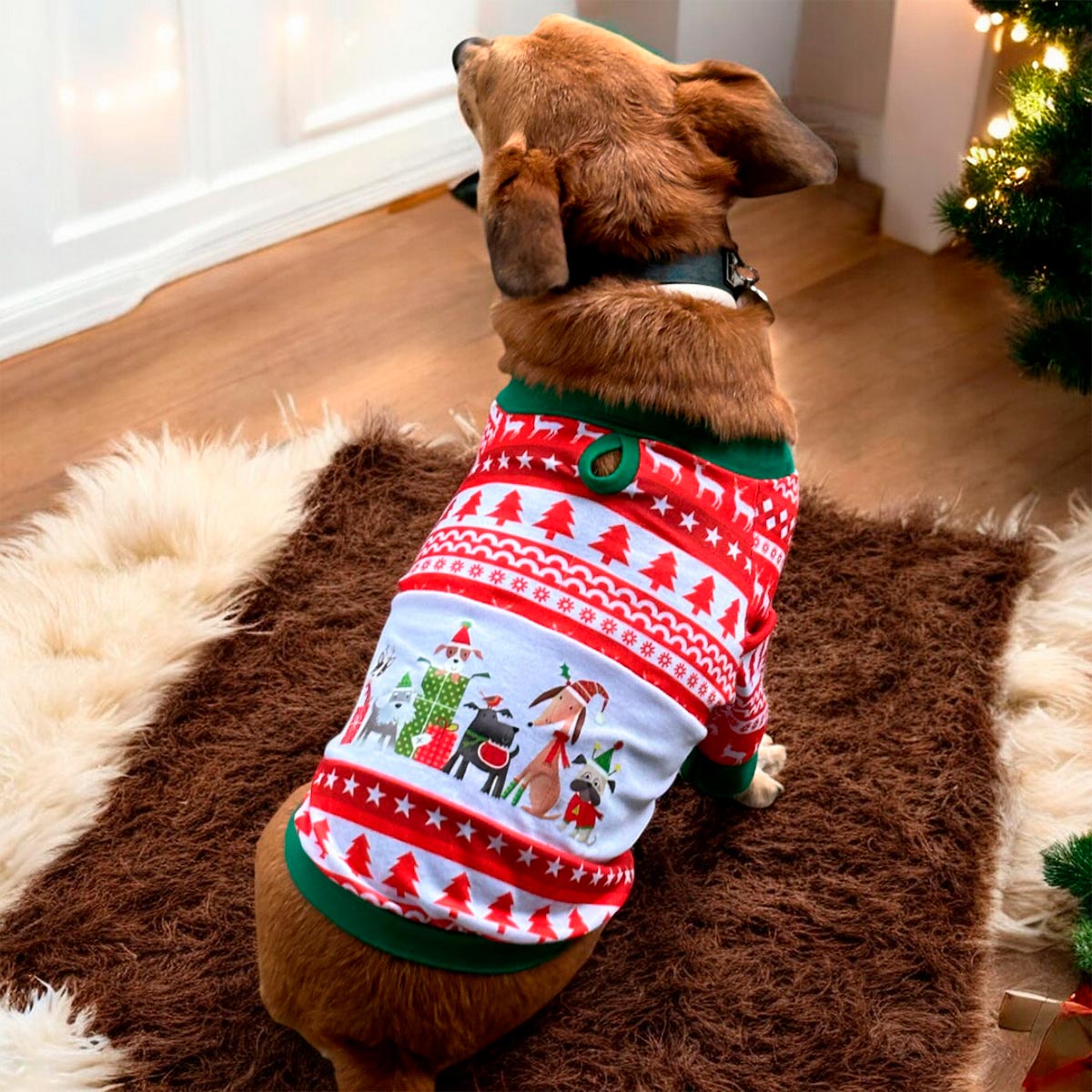 Disfraz Para Mascotas Suéter de Navidad Traje Navideño Perro Gato DPMNS