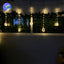 Cortina Intercalada Muñeco De Nieve Bolas con Aros 3M 150 LEDS CBM150N