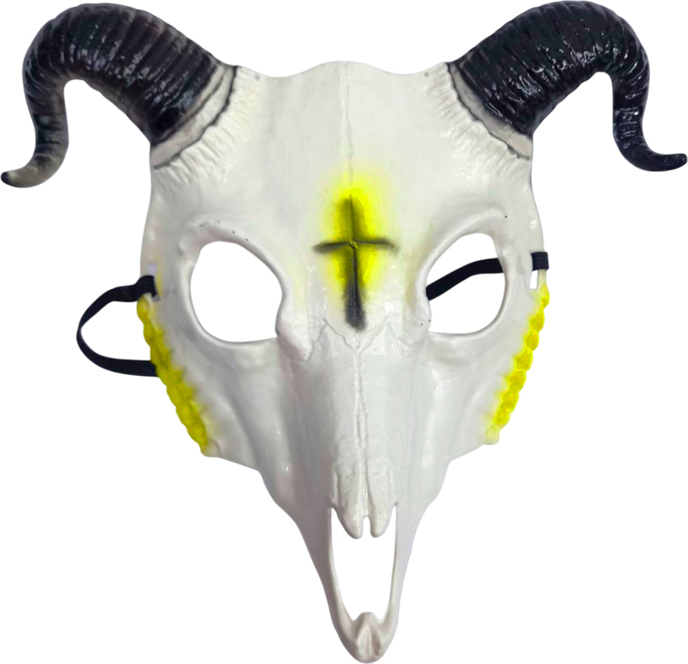 Máscara Calavera Cabra Chupacabras Realista para Disfraz Horror Halloween FR9610