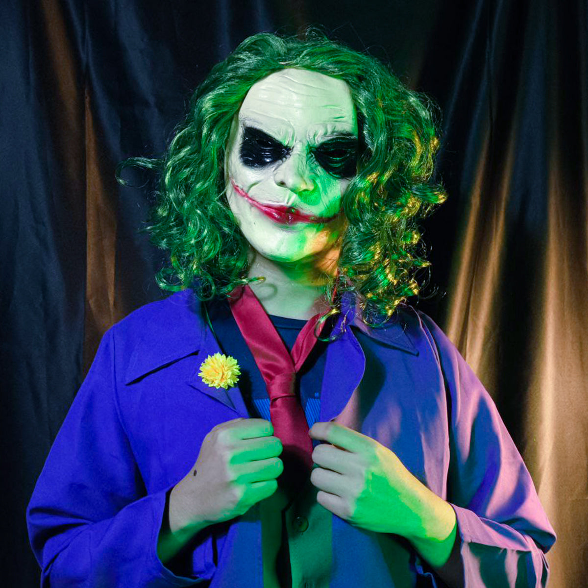 Máscara Guasón Joker Realista Látex Disfraz Terror Cosplay Halloween AT287-JO