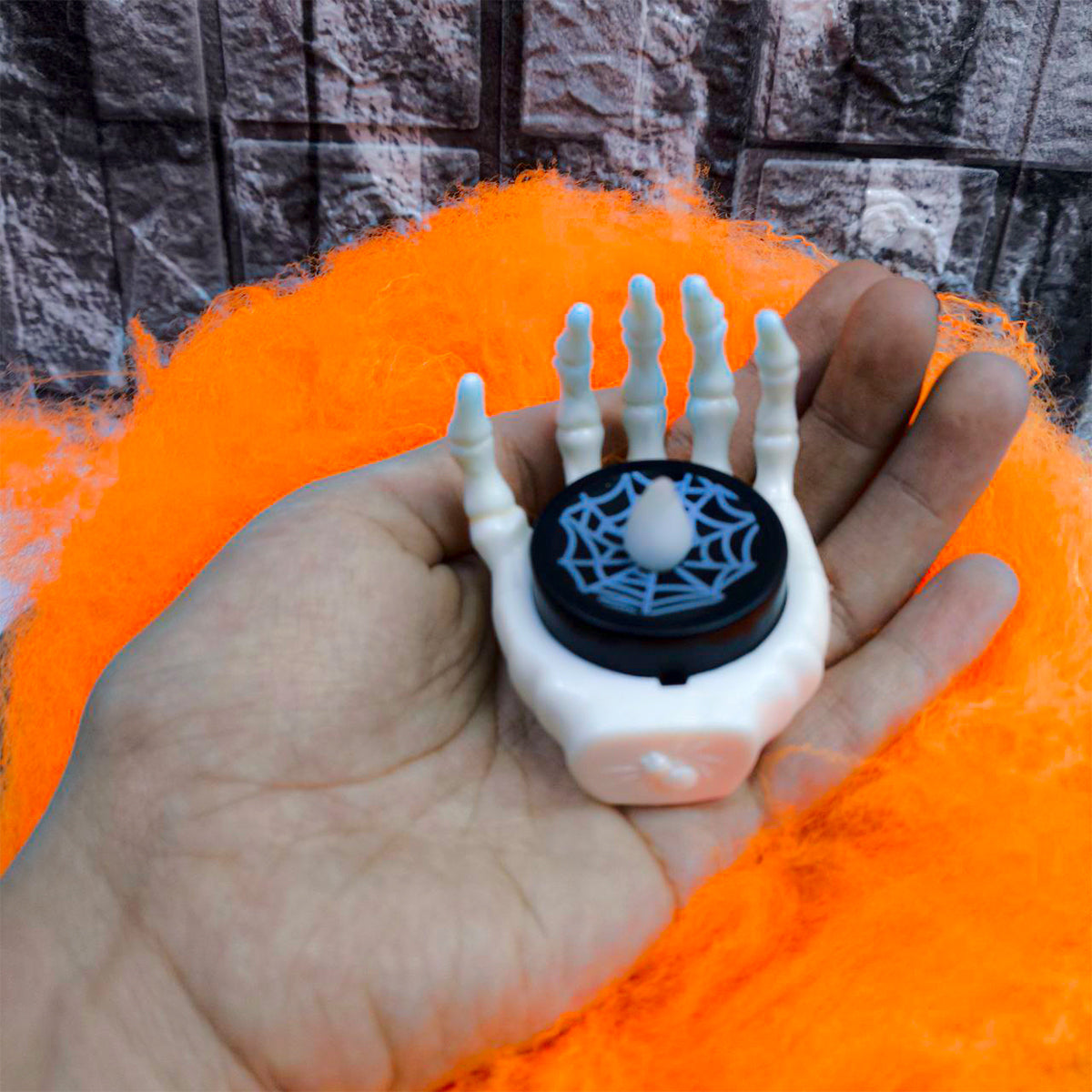 Vela LED Mano Esquelética Halloween Decoración Terror OFT-32ME