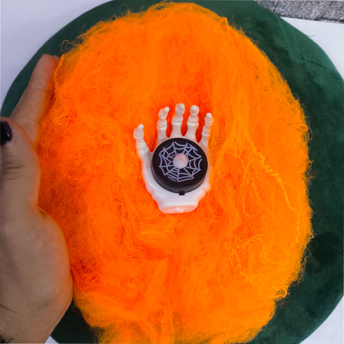 Vela LED Mano Esquelética Halloween Decoración Terror OFT-32ME