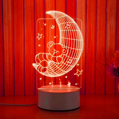 Lámpara LED 3D USB para Escritorio Luz Decorativa y Funcional LAMP3D