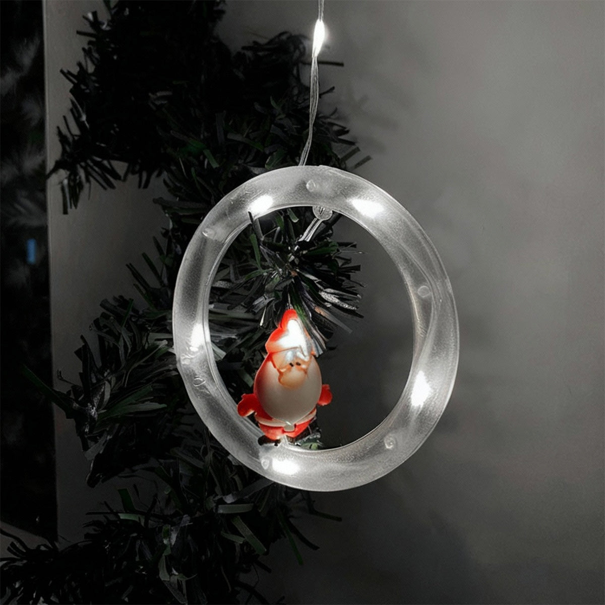 Cortina Intercalada Bolas con Aros 3M 150 LEDS 150