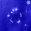 Cortina Intercalada Estrellas y Lunas 3 M x 79 CM  Luces 130 LEDS Navidad 1743