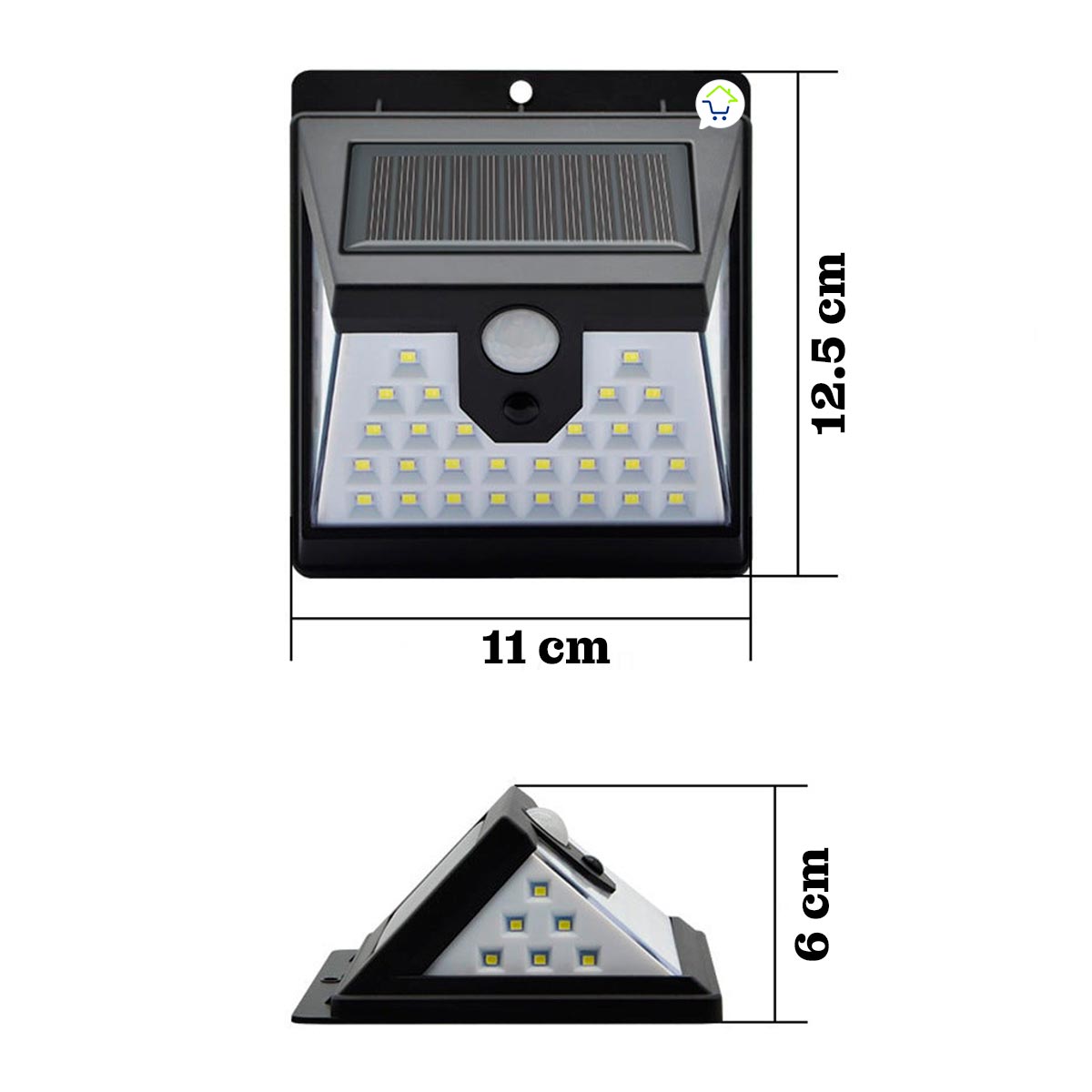 Luz Led De Pared Solar Recargable T2866