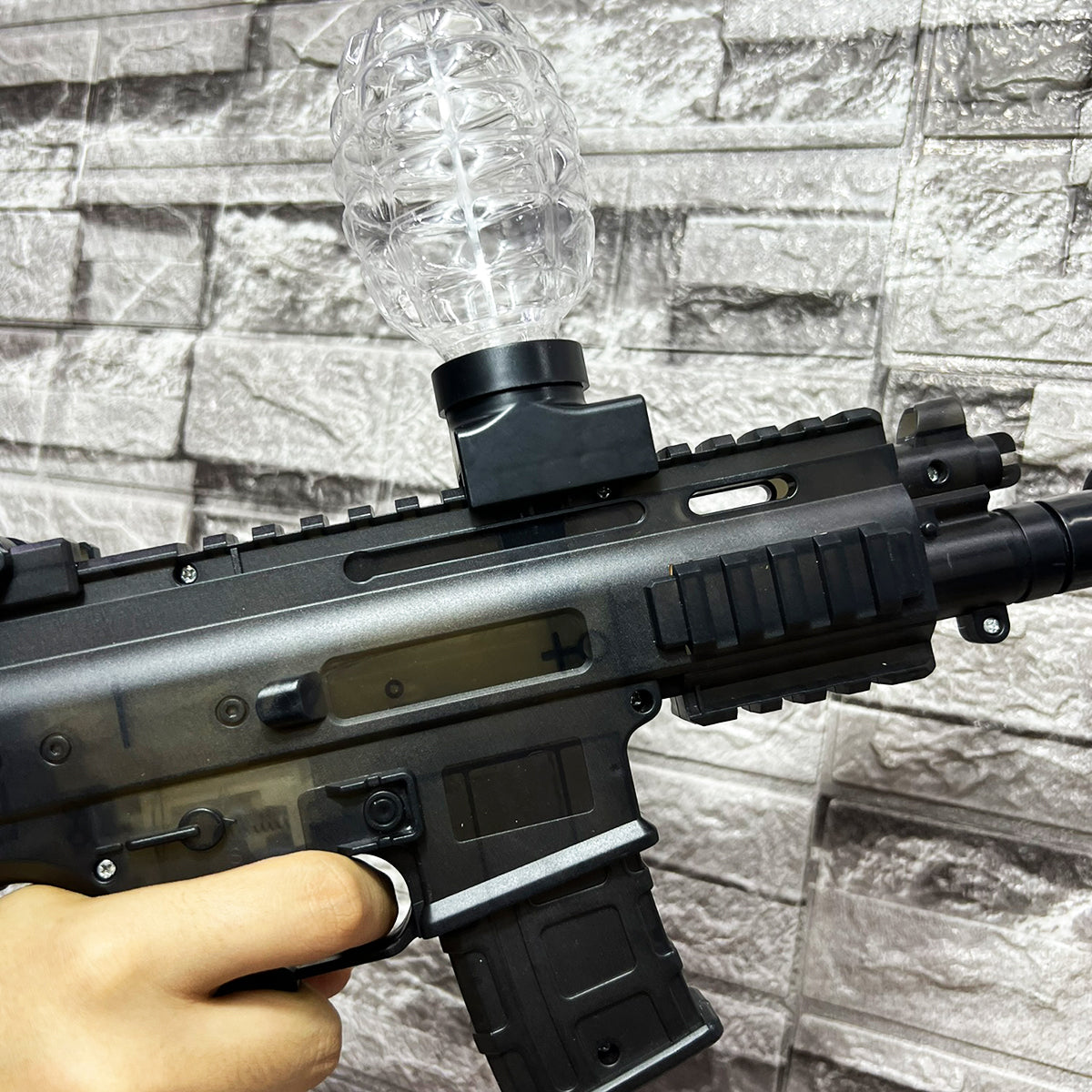 Rifle de Hidrogel MP5 Con Silenciador LED 1000 Bolas de Gel 115-2