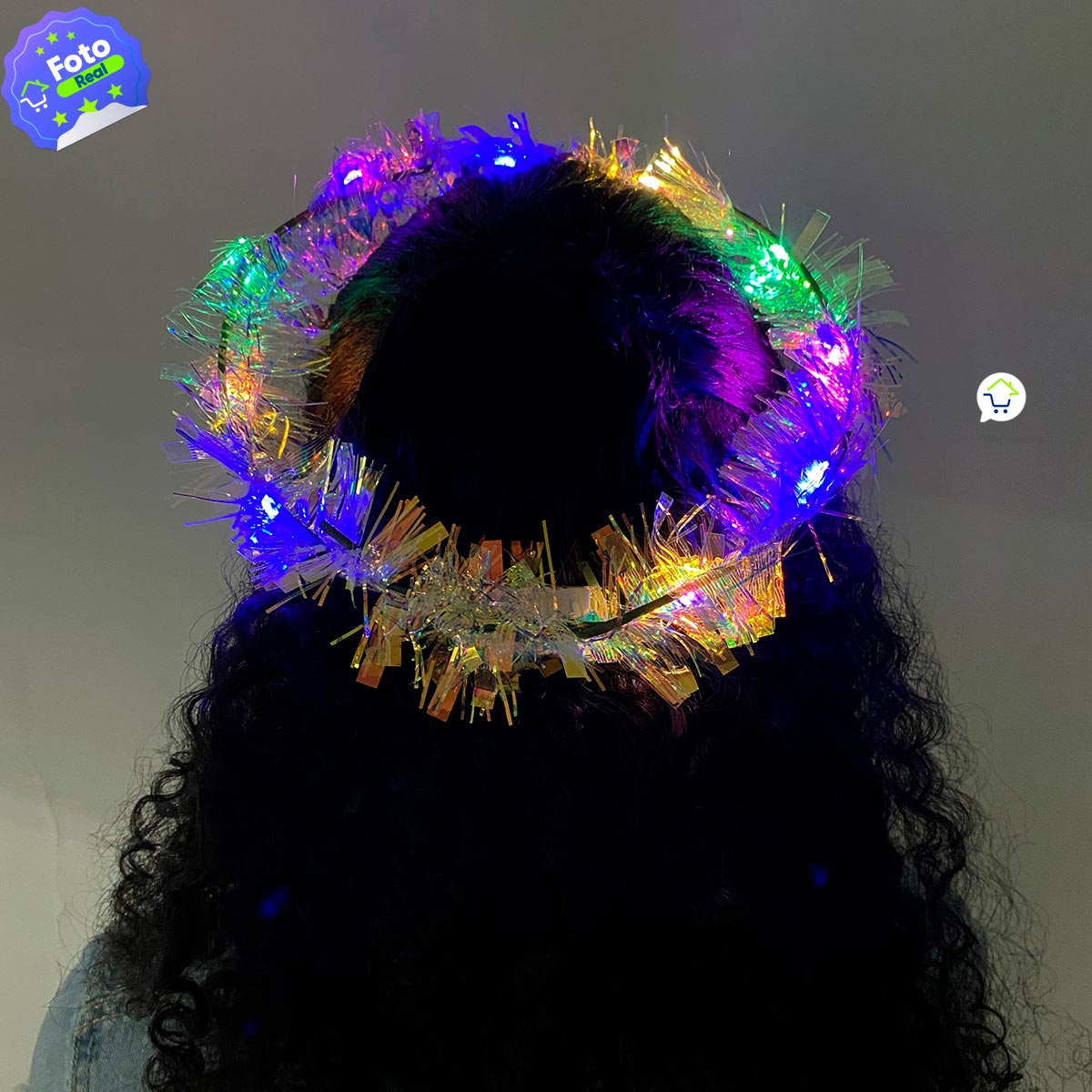 Diadema Led De Confeti Luminosa Tiara OF-677