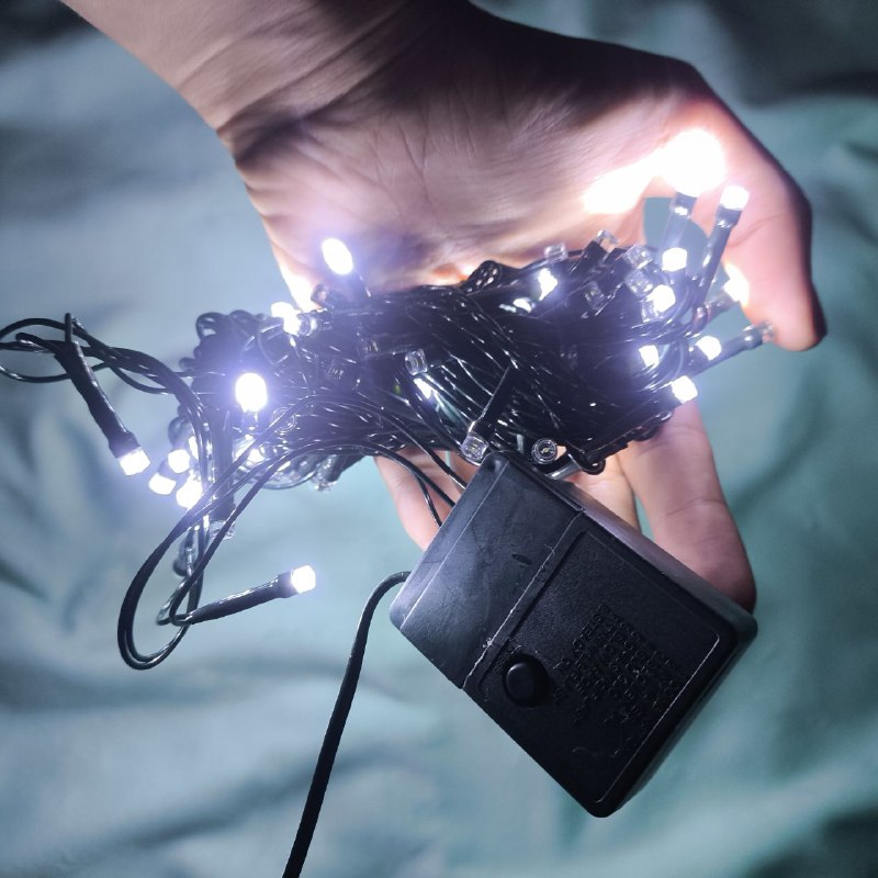 Extensión Luces LED 6 Metros 92 LED Navideñas Guirnalda Cable Verde 1414-GE100L