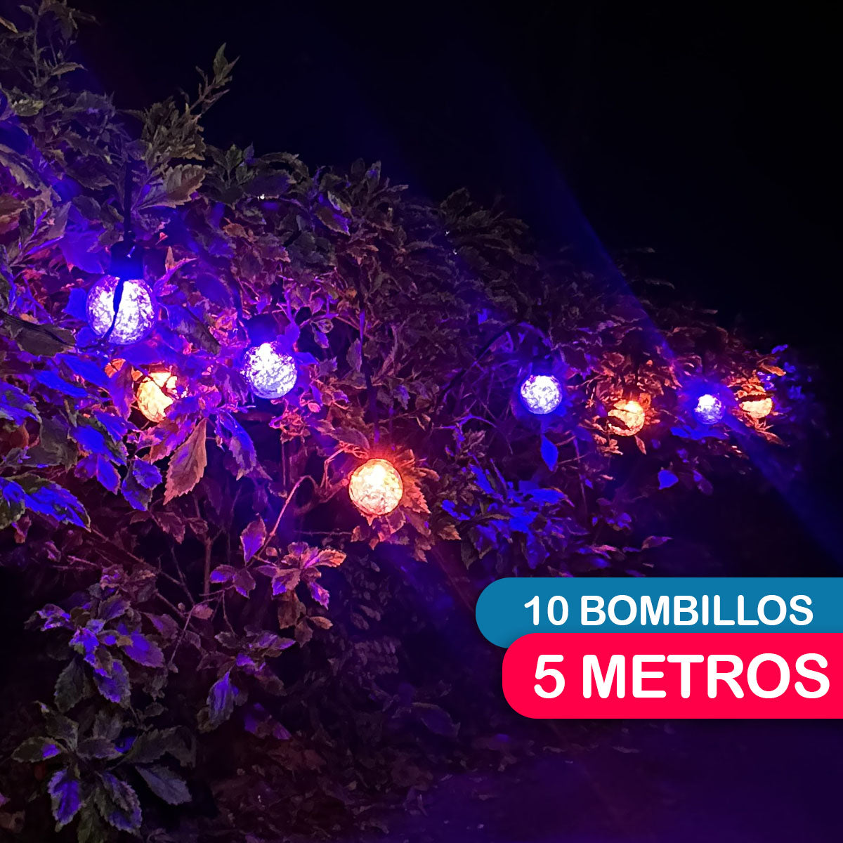 Extensión Bombillos Esfera X10 Luces Navidad 1600/01