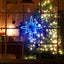 Estrella Luz Neón 8 Puntas Puerta Navidad Azul 2208xh