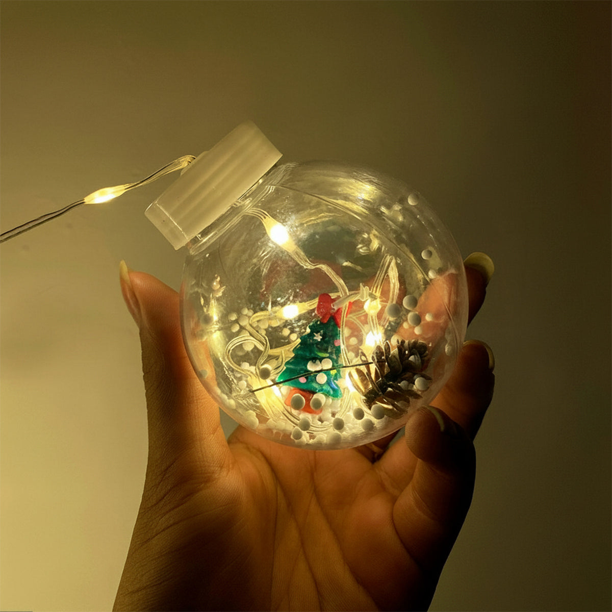 Cortina Intercalada Bolas con Aros 3M 150 LEDS 150