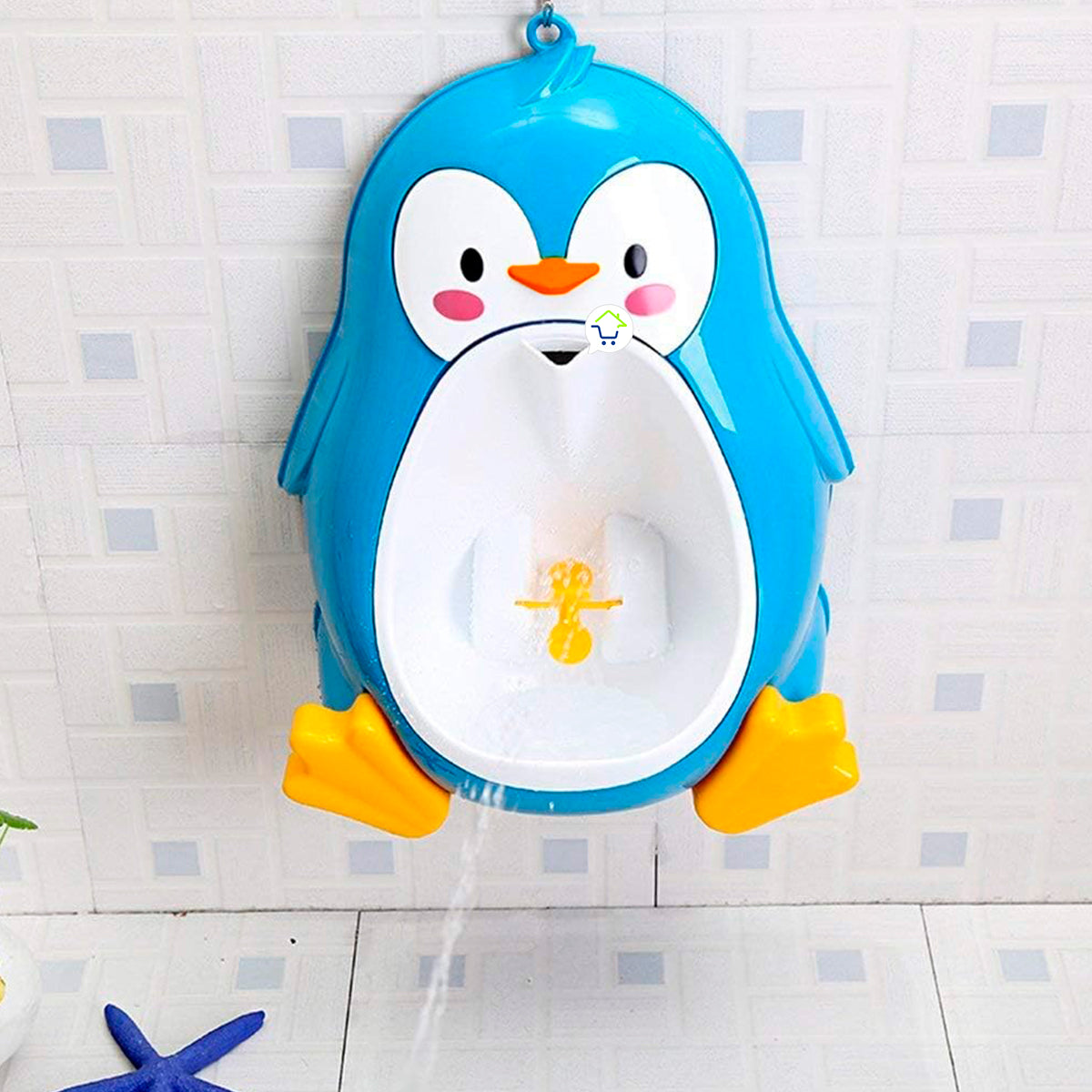 Orinal Portátil Infantil De Pingüino Para Pared Entrenamiento Niño 36044-3