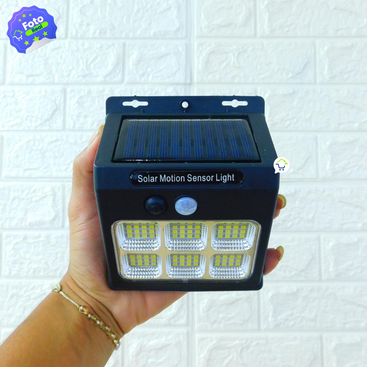 Luz Solar LED Con Sensor De Movimiento 6COB