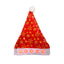 Gorro Navideño con Luces LED Estrellas Rojas GNEC001