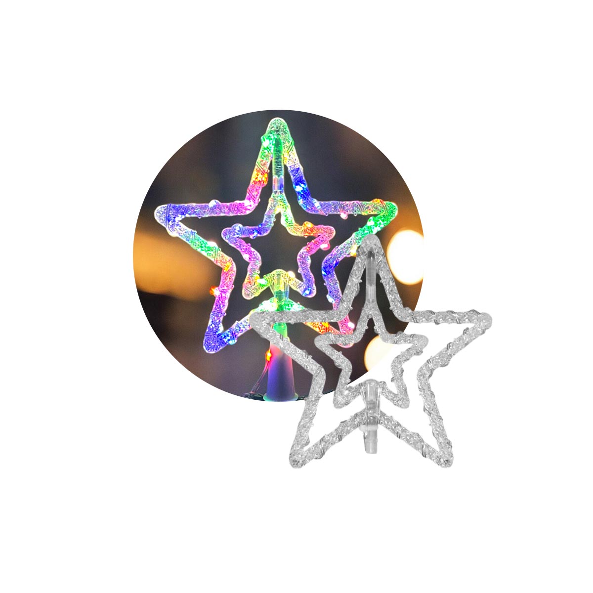 Estrella Árbol De Navidad Luz LED 2283