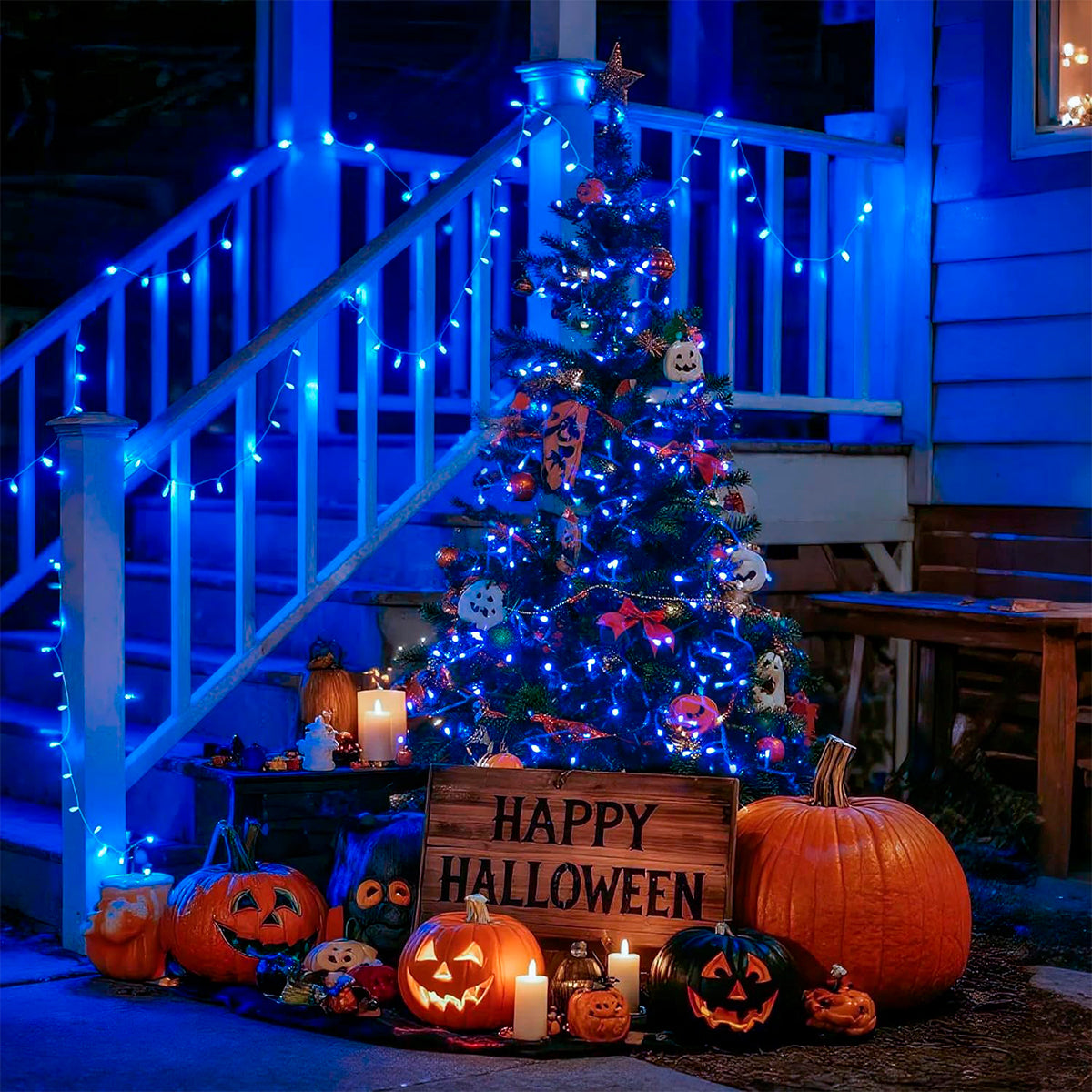 Luz LED Lineal 100 Metros 960 LED Extensión Navideña Cable Transparente 1530A