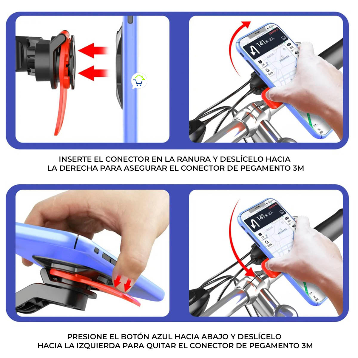 Soporte Celular Universal Bicicleta Moto Móvil Portacelular CENC-033