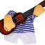 Disfraz Para Mascotas De Guitarrista Músico Guitarra Halloween Perro Gatos PR398