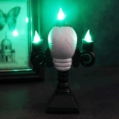 Candelabro Vela LED Calavera Halloween Decoración Terror AX936-7