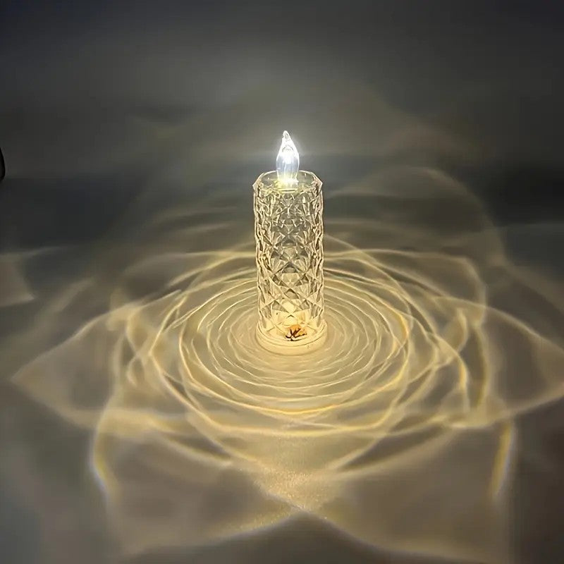 Velas LED X3 Efecto Cristal Sin Llama Decoración Navidad SVD01