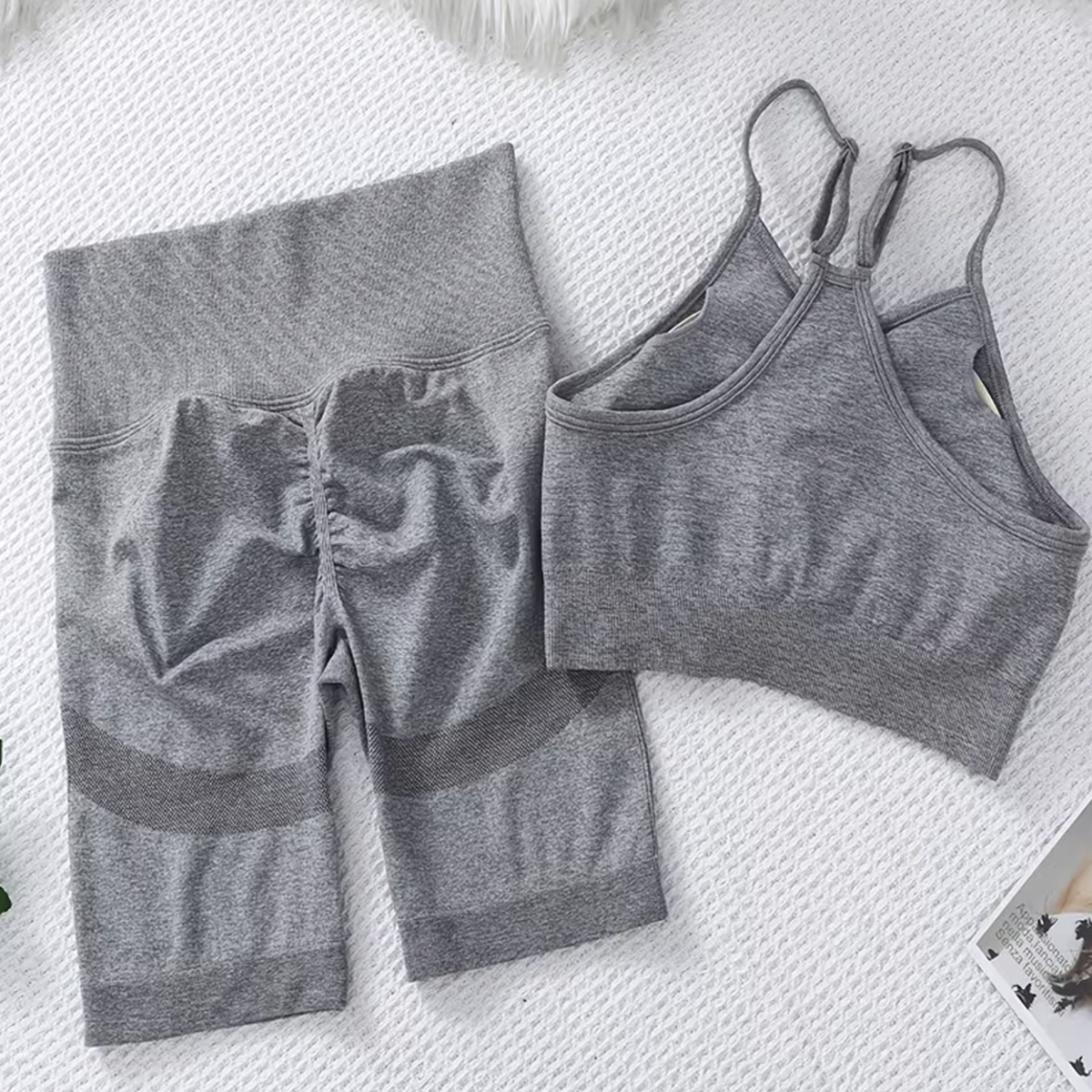 Conjunto Deportivo Mujer Short + Crop Top Push Up Gym Yoga Casual CDL02